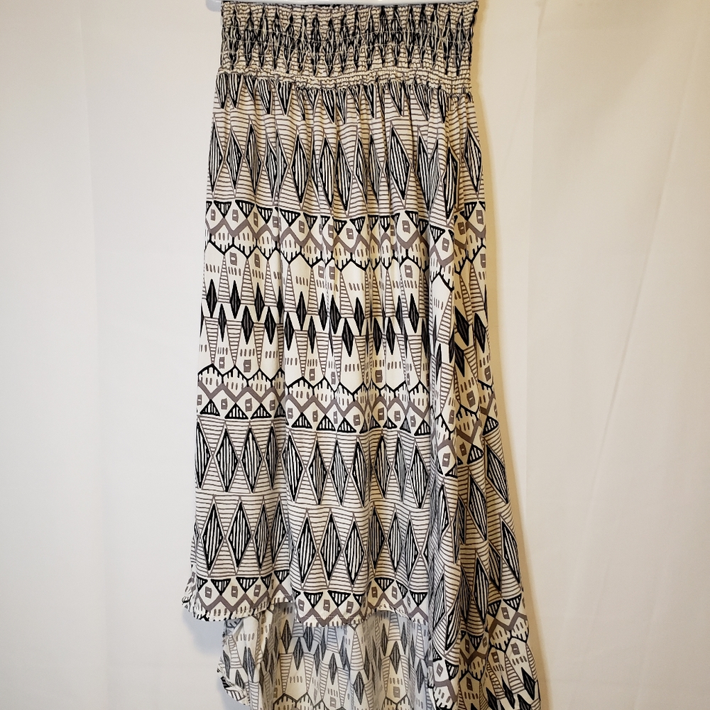 KIRRA Black & Gary Strapless tDress Small